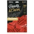 balony beauty and charm pastelowe czerwony godan 12 50 szt