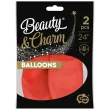 balony beauty and charm pastelowe czerwony godan 24 2 szt