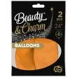balony beauty and charm pastelowe karmelowy godan 24 2 szt