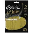 balony beauty and charm pastelowe oliwkowy godan 18 5 szt