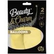 balony beauty and charm pastelowe waniliowy godan 24 2 szt