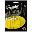 balony beauty and charm pastelowe zolty godan 18 5 szt