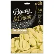 balony beauty and charm pastelowe zolty makaronowy godan 12 50 szt