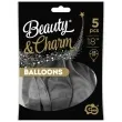 balony beauty and charm platynowe grafitowe godan 18 5 szt