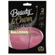 balony beauty and charm platynowe rozowy godan 24 2 szt