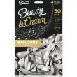balony beauty and charm srebrny metalik godan 12 50 szt