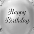 balony beauty charm happy birthday srebrny godan 12 5 szt