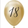 balony beauty charm liczba 18 zloty godan 12 5 szt