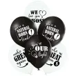 balony best boss ever bialo czarne belbal 12 6 szt