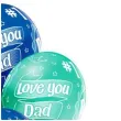 balony best dad ever dla taty mix belbal 12 6 szt
