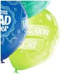 balony best dad ever dla taty mix belbal 12 6 szt