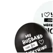 balony best husband ever bialo czarne belbal 12 6 szt