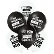 balony best husband ever bialo czarne belbal 12 6 szt