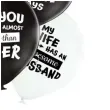 balony best wife ever bialo czarne belbal 12 6 szt