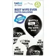 balony best wife ever bialo czarne belbal 12 6 szt