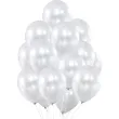 balony biale metaliczne dekoracja na urodziny wesele komunie chrzest 17 25 szt