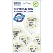 balony birthday boy metalik perlowe belbal 12 6 szt