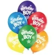 balony birthday boy pastel mix belbal 10 6 szt
