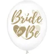 balony bride to be zloty crystal strong 12 6 szt