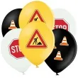 balony budowa construction party amscan 11 6 szt