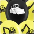 balony budowa koparki zolto czarny pastel procos 11 8 szt