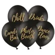 balony candy bar chill dance floor drinks photo booth czarne 12 strong 5 szt
