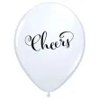 balony cheers biale qualatex 11 25 szt