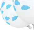 balony chmurki bialo niebieskie dekoracjepolska 12 5 szt