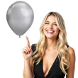 balony chromowane srebrne qualatex 11 100 szt
