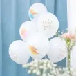 balony chrzest swiety anioly golebie bialy partypal 12 6 szt