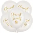 balony chrzest swiety biale dekoracje polska 12 5 szt