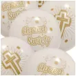 balony chrzest swiety i krzyz biale jix 12 6 szt