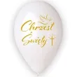 balony chrzest swiety krzyz i golab bialy godan 13 5 szt