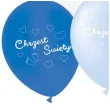 balony chrzest swiety niebieski mix partypal 12 6 szt