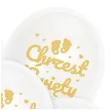 balony chrzest swiety stopki bialy zloty dekolo 12 5 szt