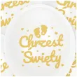 balony chrzest swiety stopki bialy zloty dekolo 12 5 szt