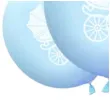 balony chrzest swiety wozek niebieskie dekoracjepolska 12 5 szt