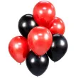 balony classic czerwony czarny godan 12 7 szt