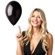 balony classic metalic czarne gemar 13 50 szt