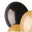balony classic metalik zlote i czarne godan 10 5 szt