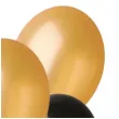 balony classic metalik zlote i czarne godan 10 5 szt