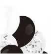 balony classic mix czarno bialy partypal 12 15 szt