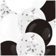 balony classic mix czarno bialy partypal 12 15 szt