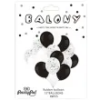 balony classic mix czarno bialy partypal 12 15 szt