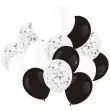 balony classic mix czarno bialy partypal 12 15 szt