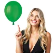 balony classic zielone amscan 11 10 szt
