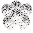 balony confetti black transparentne amscan 11 6 szt