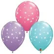 balony contempo stars pastel mix qualatex 11 25 szt
