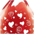 balony crystal serduszka i spirale czerwone qualatex 18 25 szt