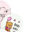 balony cute baby girl mix belbal 12 6 szt